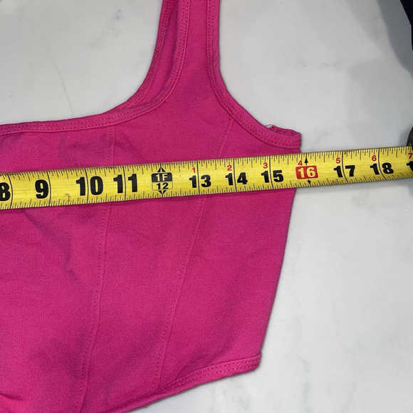 Altar'd State Small Crop Tank Top Pink Women Boho Festival Wear - Picture 4 of 5